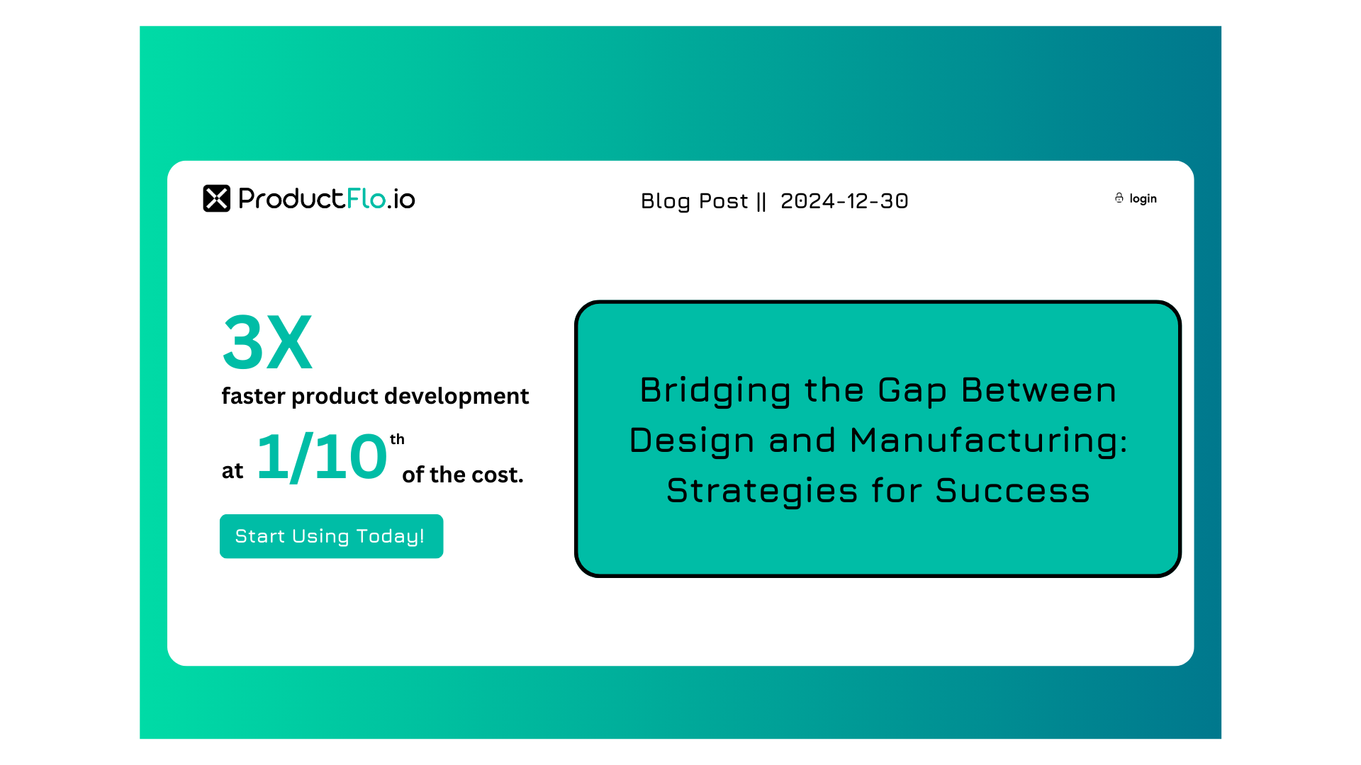 Bridging the Gap Between Design and Manufacturing: Strategies for Success